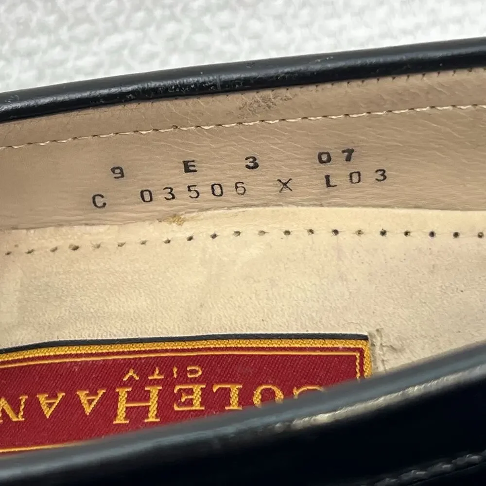 COLE HAAN CITY Mens Sz 9 Office Career Leather Tassel Loafers Shoes